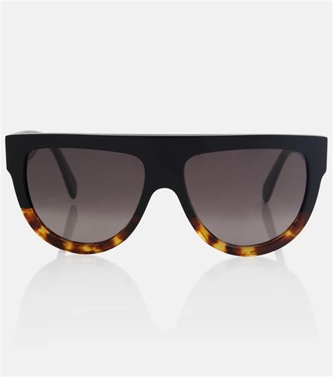 celine black aviator sunglasses|Celine wayfarer sunglasses.